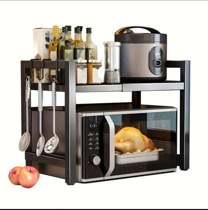 Single layer Heavy-duty Adjustable Microwave stand