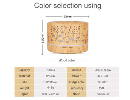 Ultrasonic Aroma Diffuser Humidifier with Remote