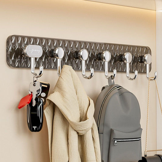 Luxury Six-Row Adhesive Hooks