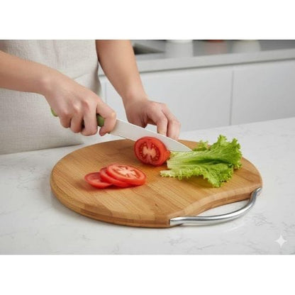 Premium Round Bamboo Cutting Board Eco-Friendly & Durable