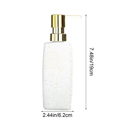 Glass bottle Glass Hand marble Soap Dispenser Bottle 350ml
