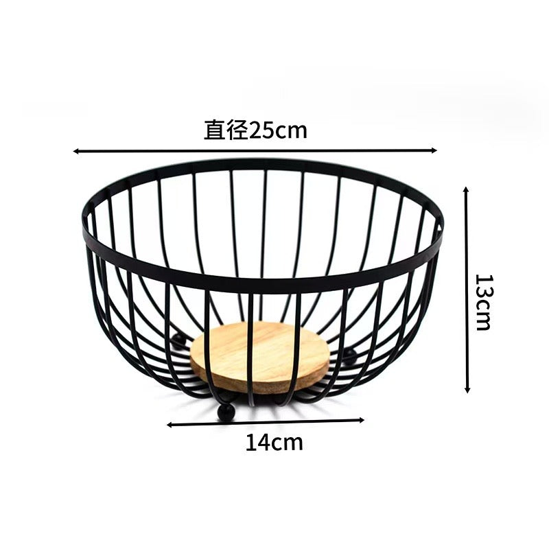 Quality heavy fruit basket with Bamboo.