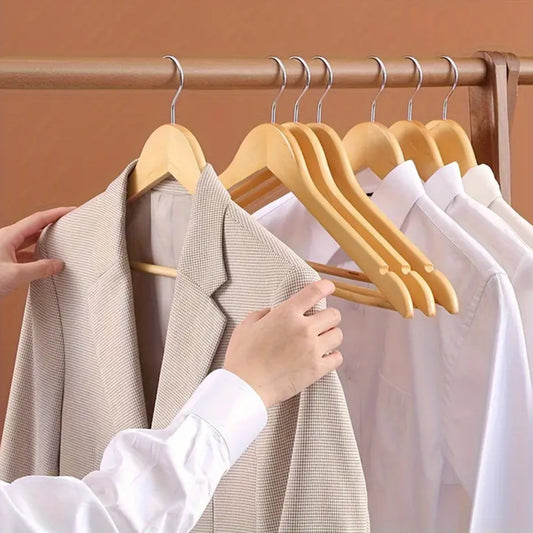 10pcs Wooden Clothes Hangers