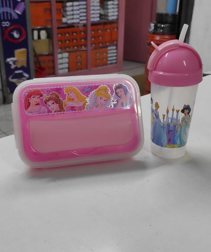 Combo cartoon themed 2-in-1 Lunch Box with Tumbler Set