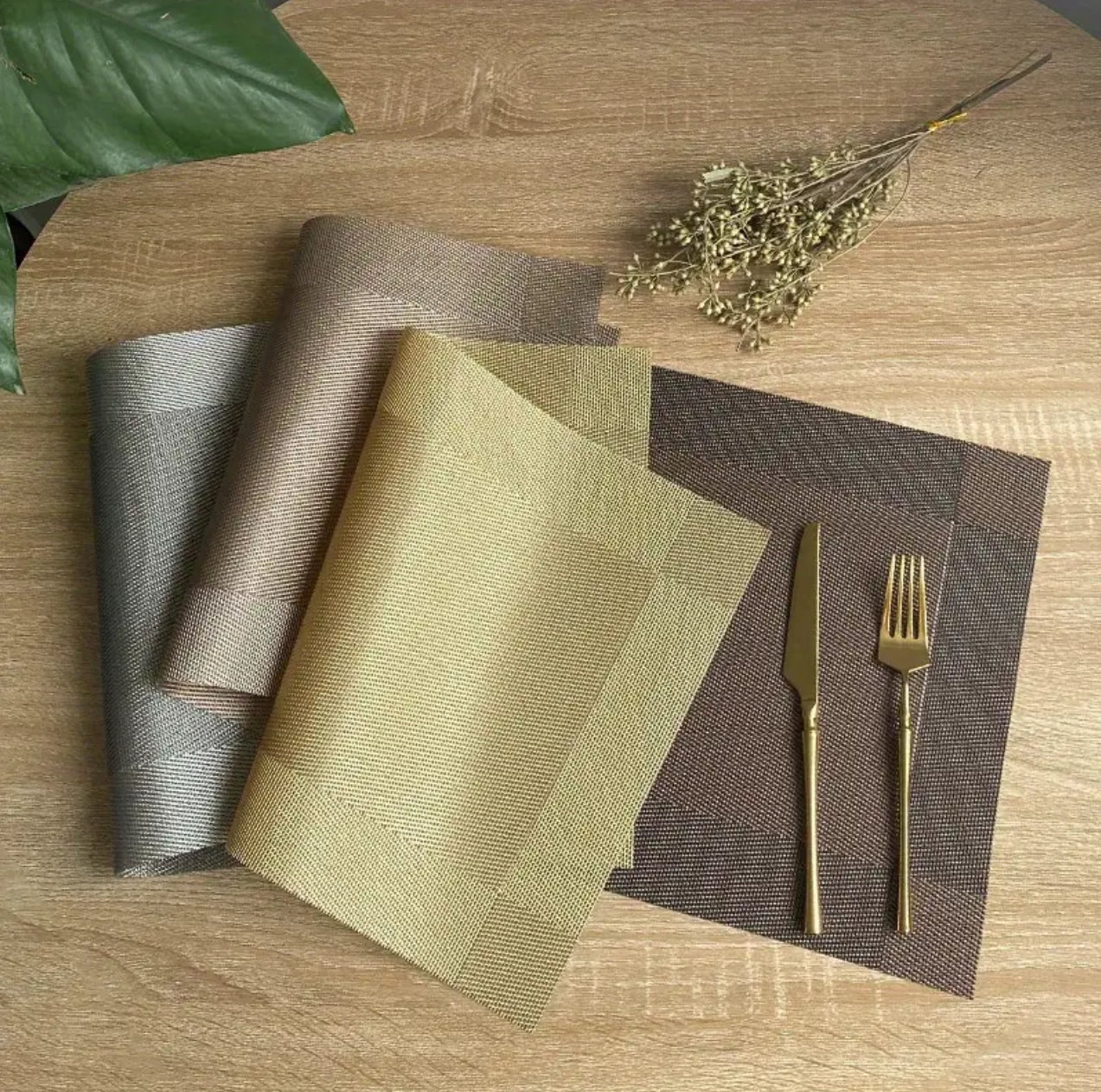 6pcs pvc table mats