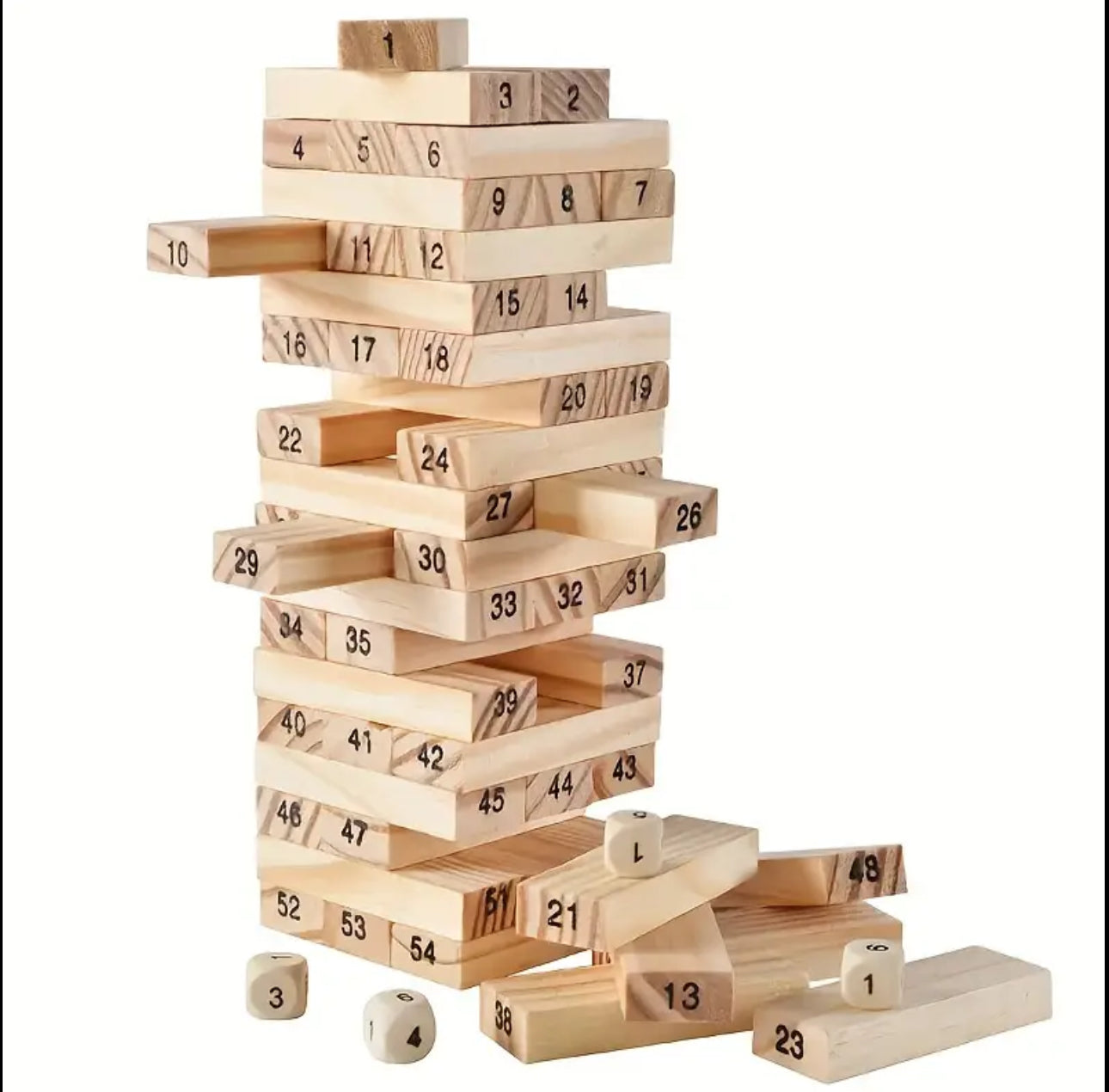 Big size 54pcs Jenga / block tower