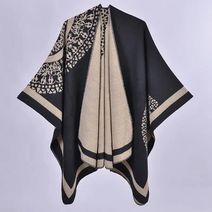Women's floral wrap shawl/poncho