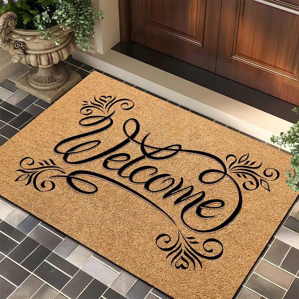 Novelty entry door mat