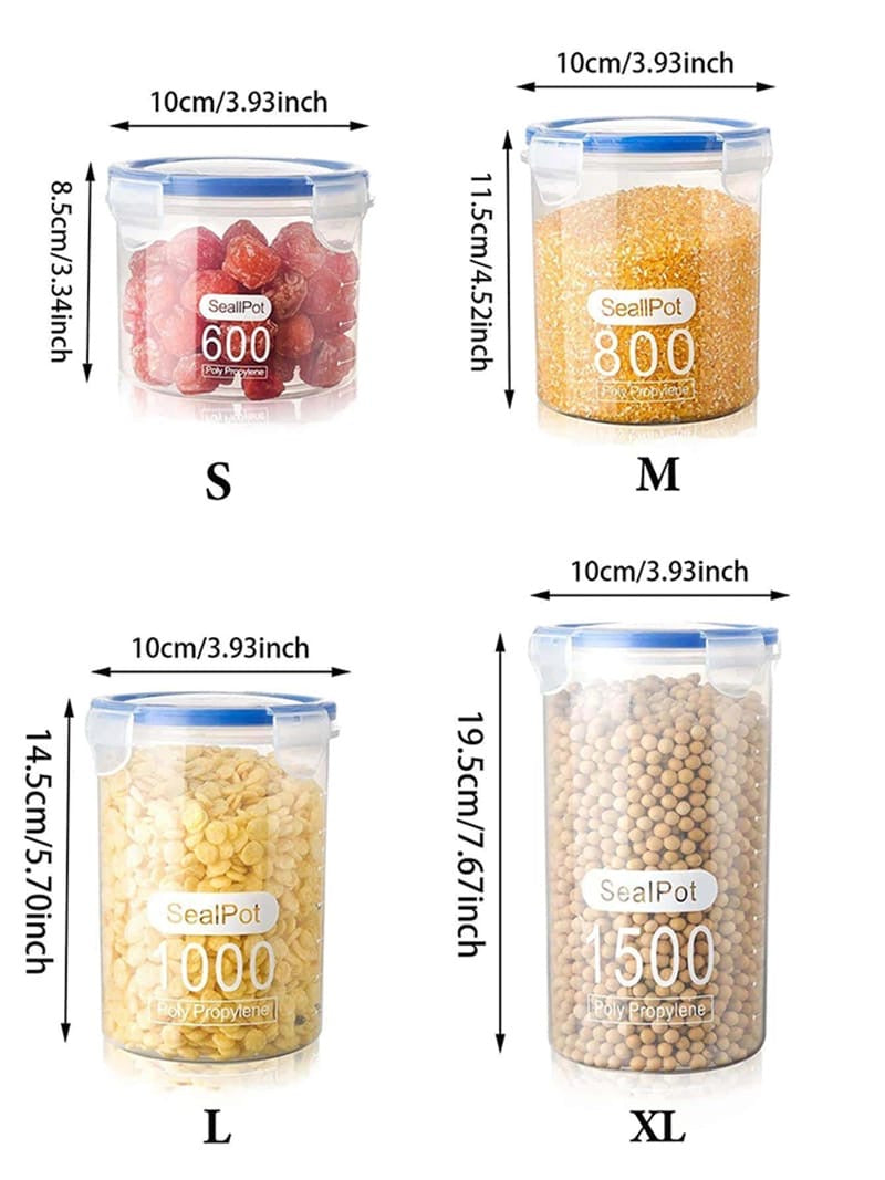 food/cereal containers set of 4