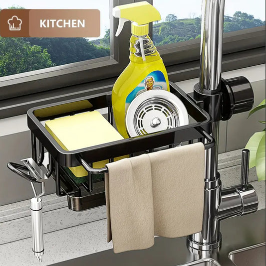 Faucet Drain Rack Kitchen Sink Organizer