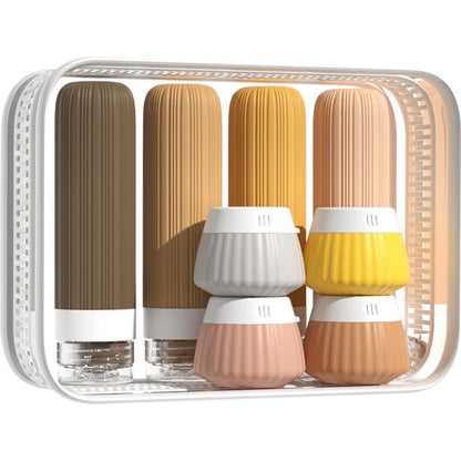 Big capacity colorful travel lotion bottles with cream bottles