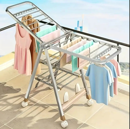 Movable Foldable/Portable LAUNDRY DRYING RACK