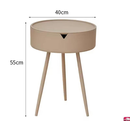 Modern  Nightstand, Bedroom Side Table with Hidden Storage