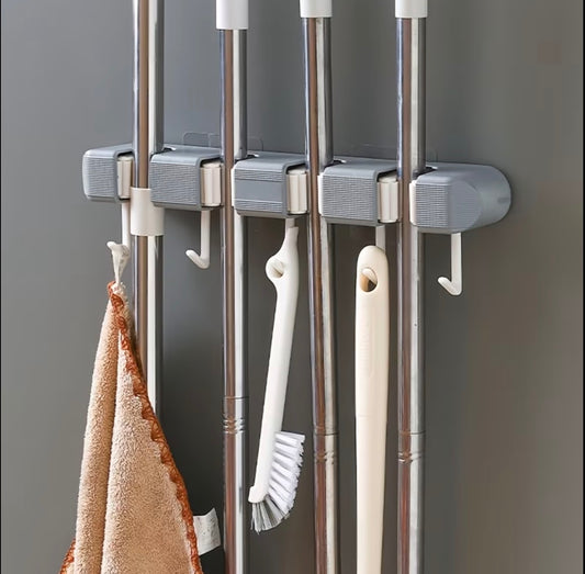 Non slip wall Mounted mop holder