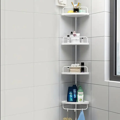 4 Tier Adjustable Telescopic Multi-Corner Shelf Organiser