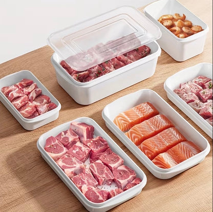 5pc set Freezer /fridge stackable food  storage containers .