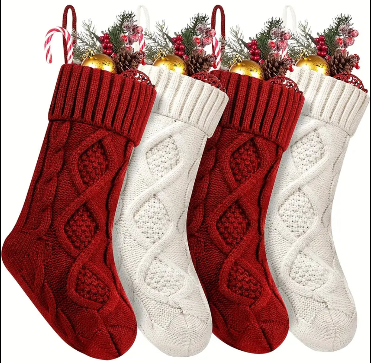 Big Christmas decor socks