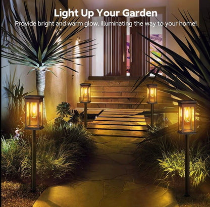 6pcs 60cm Long Solar Outdoor Pathway Garden Lights
