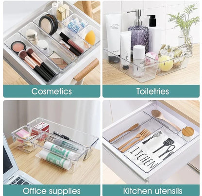 28pcs set drawer organizers
Stackable design