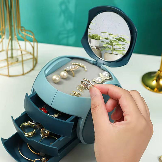 ball shaped 6 cubicle jewelry cosmetic organizer