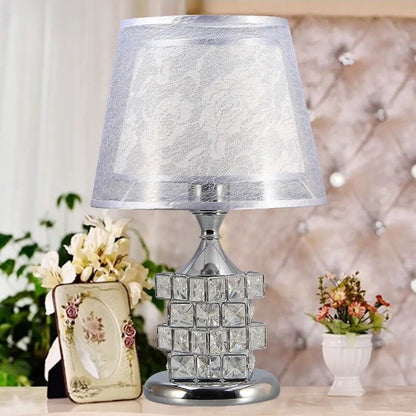 European crystal table bedroom bedside lamp