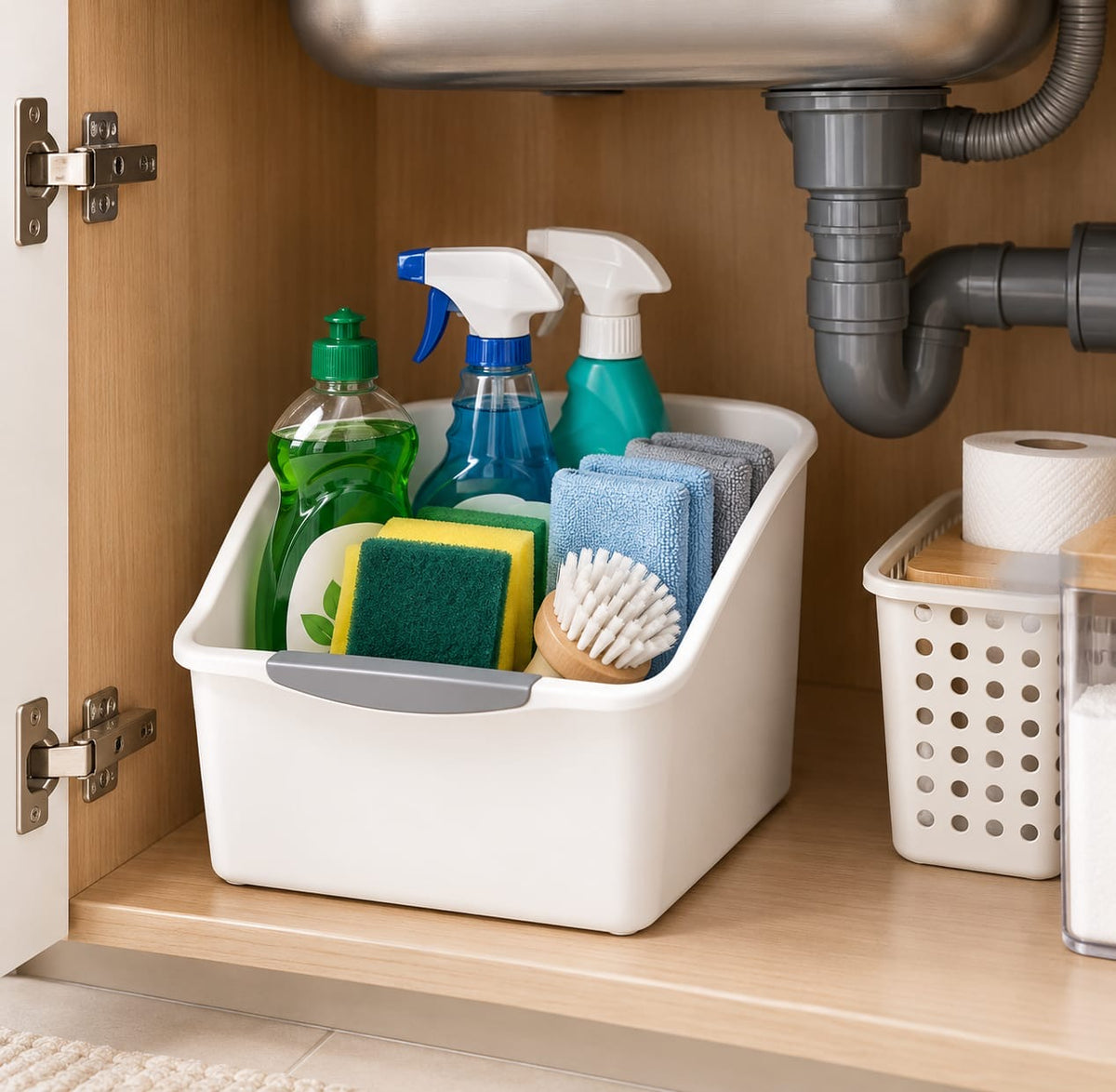 Small undersink /kitchen/pantry organizer baskets