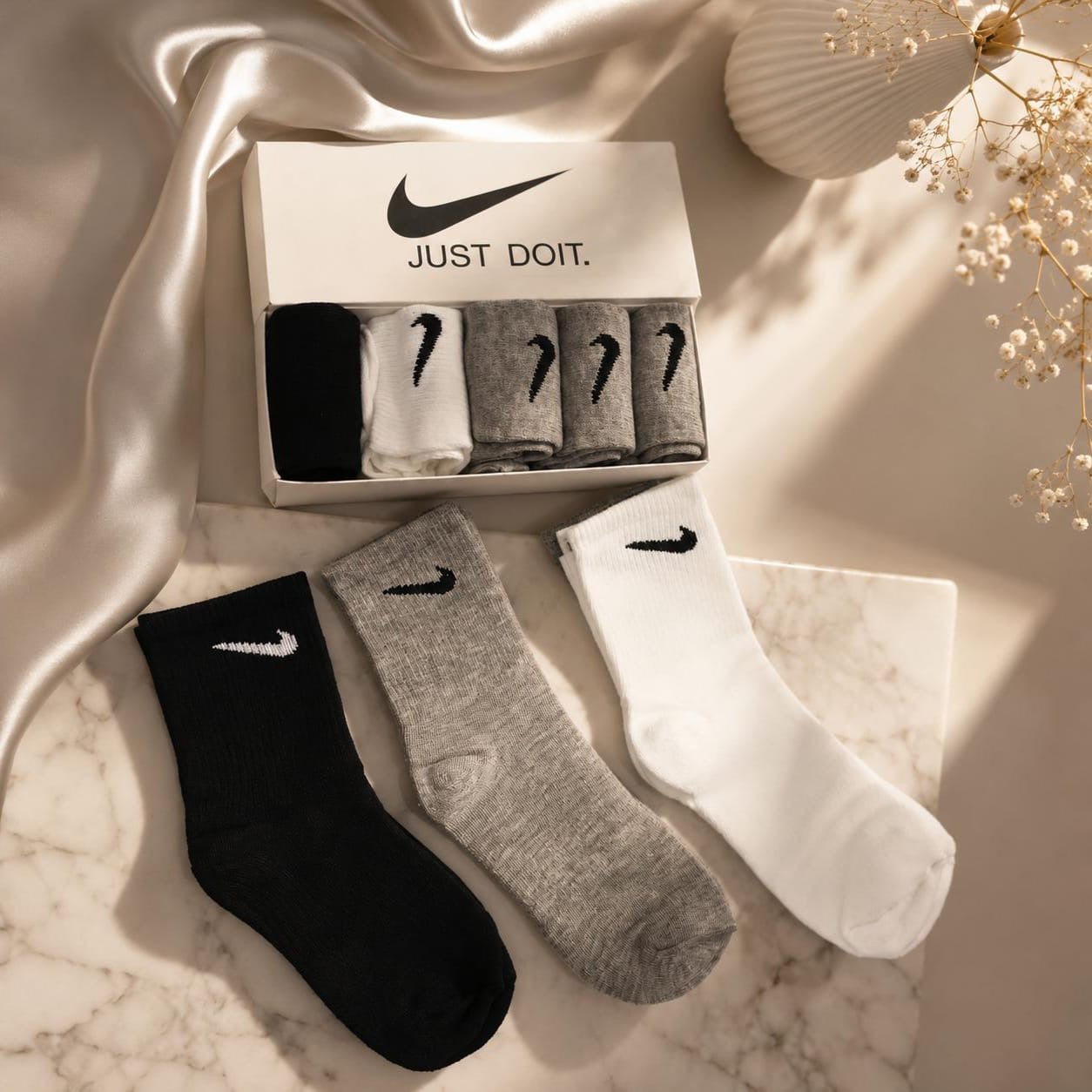 5Pairs Tube  Cotton Socks Pack