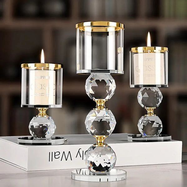 Crystal Candle Holder 3pcs