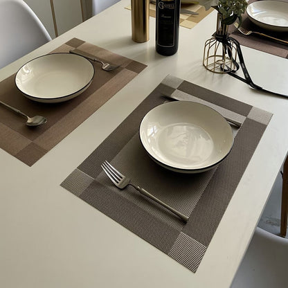 6 pcs pvc table mats