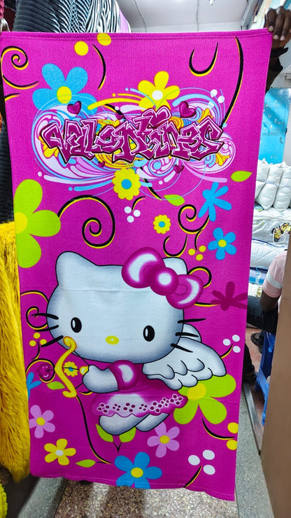 Cartoon themed towels