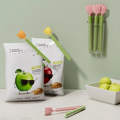 Magnetic Tulip Fridge Food Storage Clips