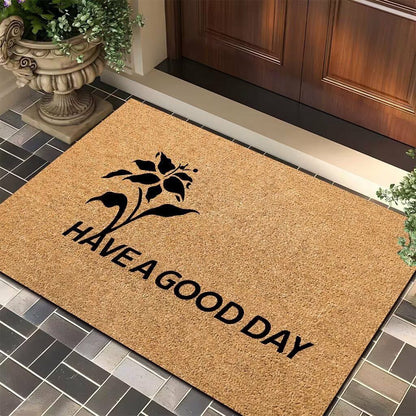 Novelty entry door mat