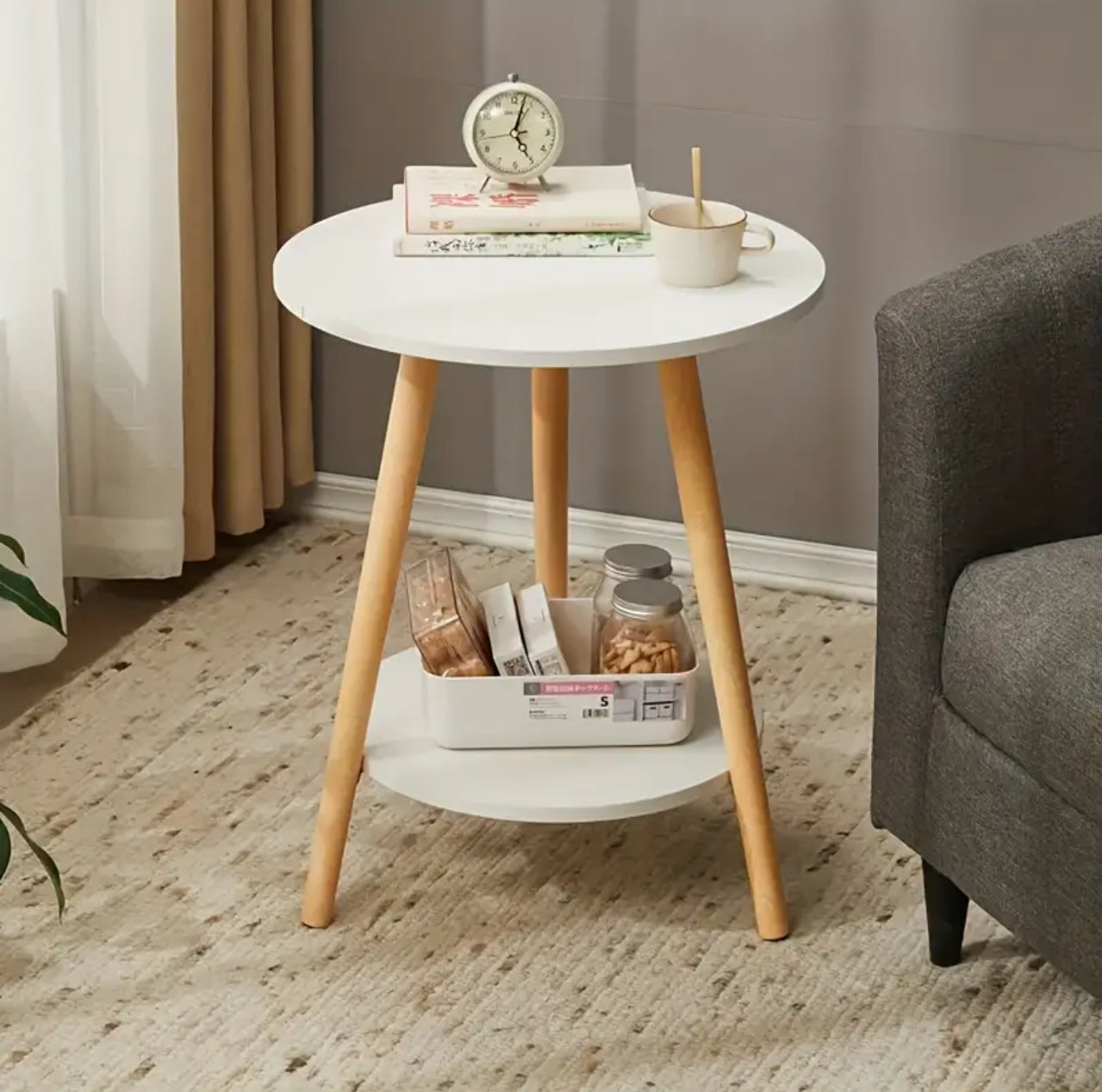 Modern Double deck side table