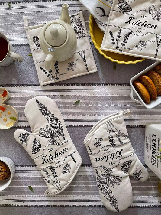 Kitchen Glove & Pot Holder Set