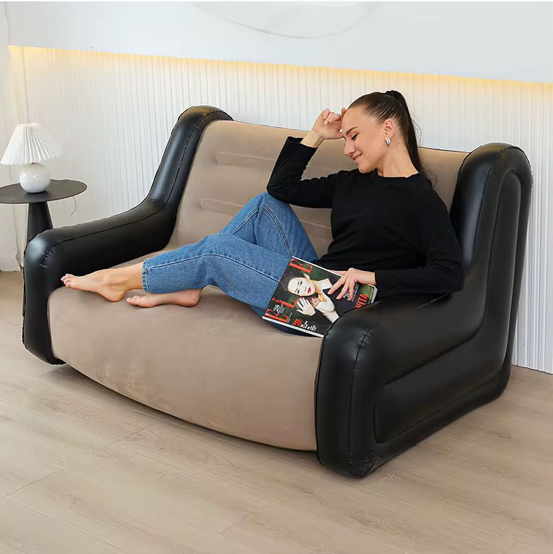 Inflatable Modern 2 seater Sofa with Armrests & FREE PUMP for Indoor & outdoor use