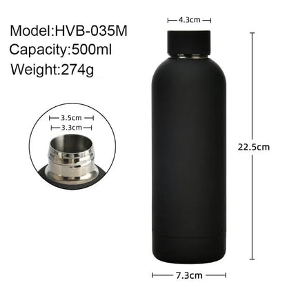 Durable external Rubber painted 500ml vacuum insulated bottle thermocup