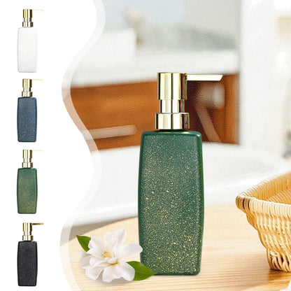 Glass bottle Glass Hand marble Soap Dispenser Bottle 350ml