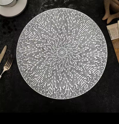 Round table mats 
6pcs set