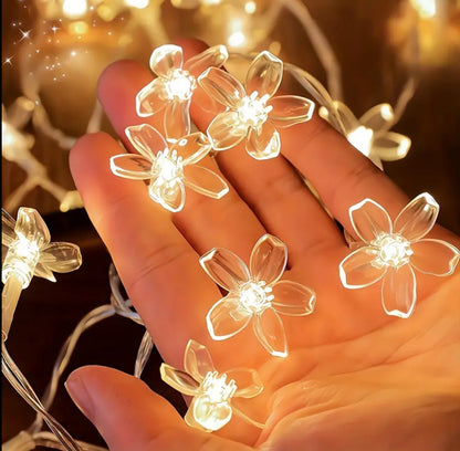 Flower shaped Christmas lights