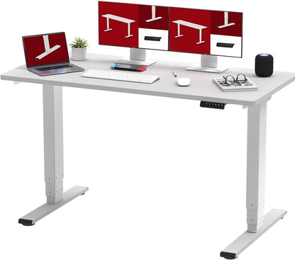 Adjustable Height Electric Standing Laptop Computer Desk Workstation with Automatic Memory and Intelligent LED Display