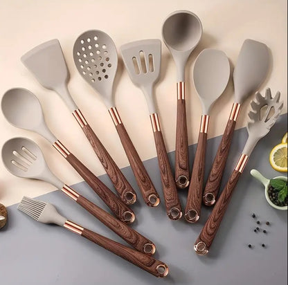 11pcs silicone spoon set