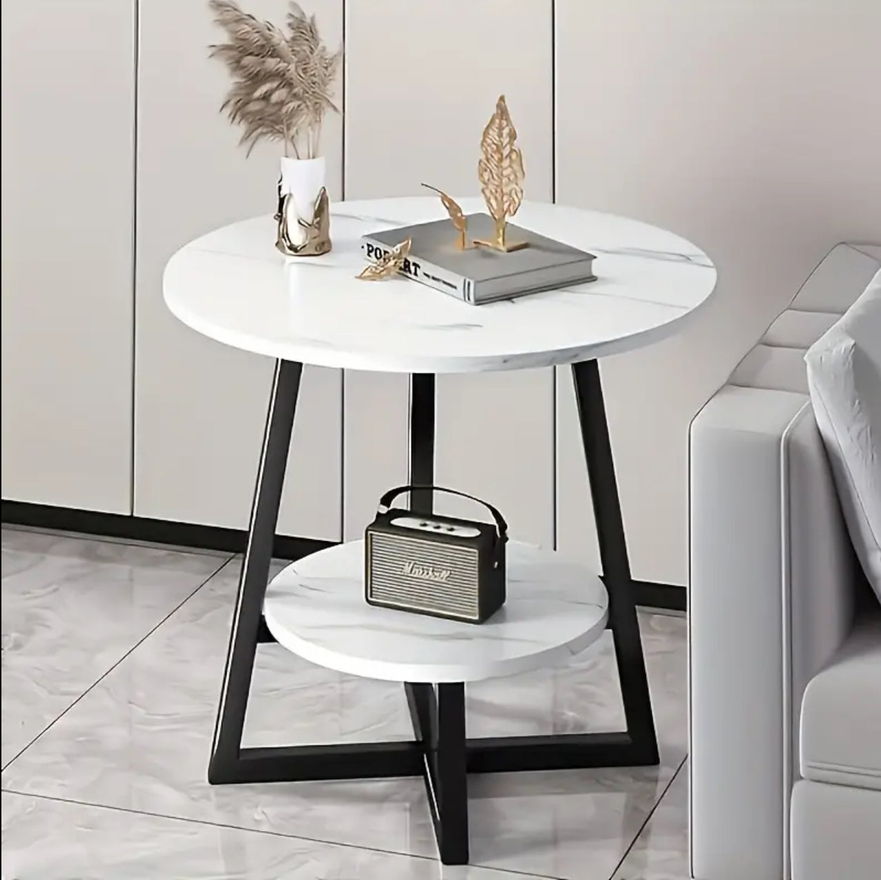 luxury double layered coffe side table