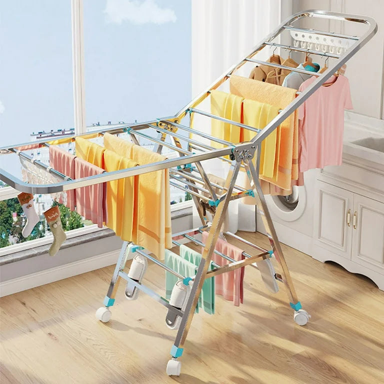 Movable Foldable/Portable LAUNDRY DRYING RACK