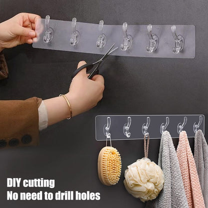 Multipurpose Transparent wall Hooks