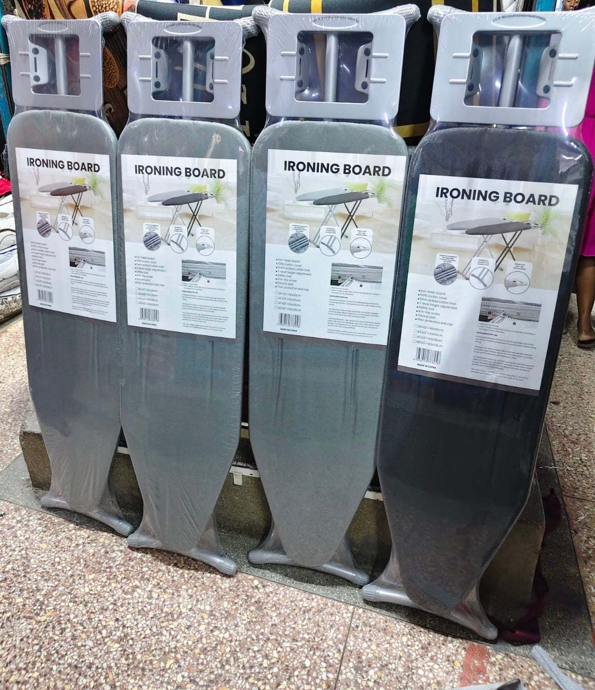 Metallic ironing boards