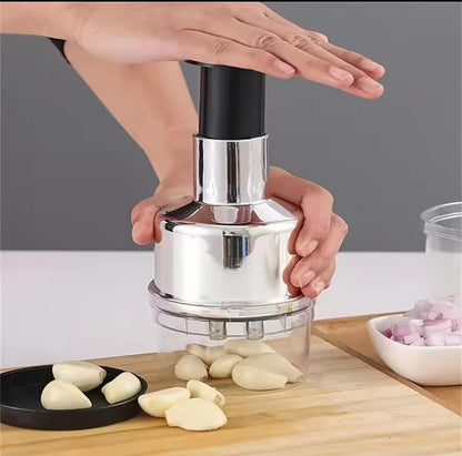Multifunctional manual food chopper