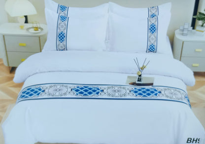 Luxury Greek pattern cotton Duvet cover