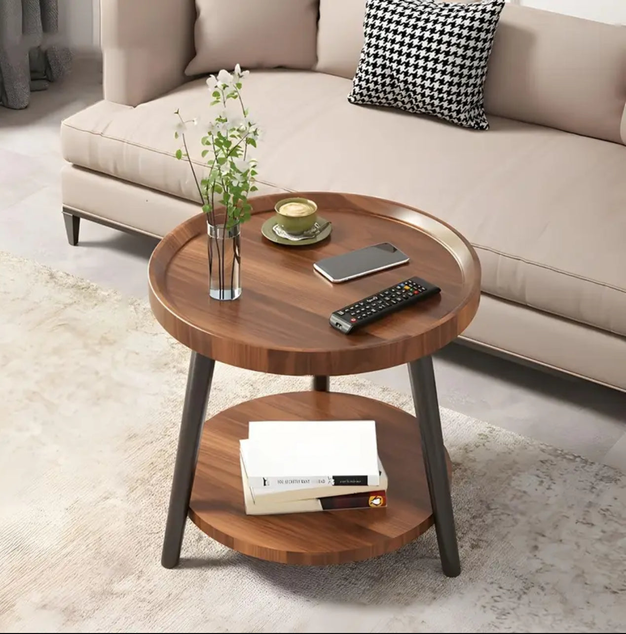 Luxury double layered coffe side table