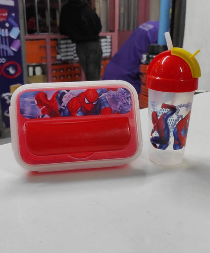 Combo cartoon themed 2-in-1 Lunch Box with Tumbler Set