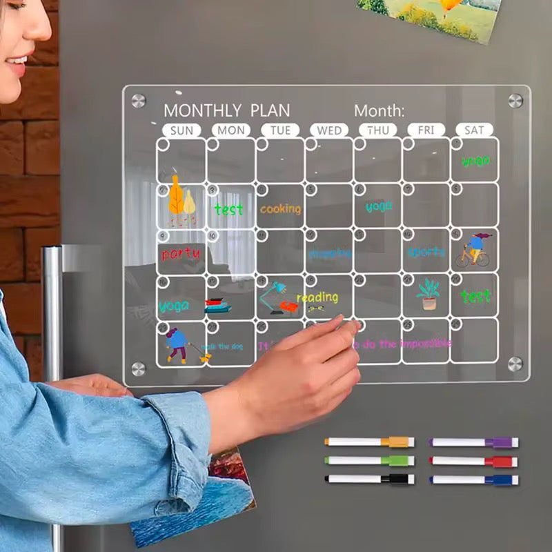 Magnetic Monthly fridge planner